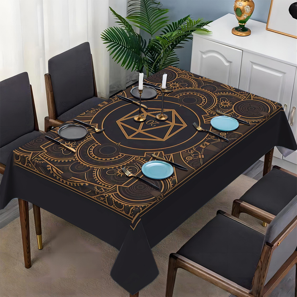 Steampunk Black Golden Gear Pa - Home Decor Inspo 评论和价格