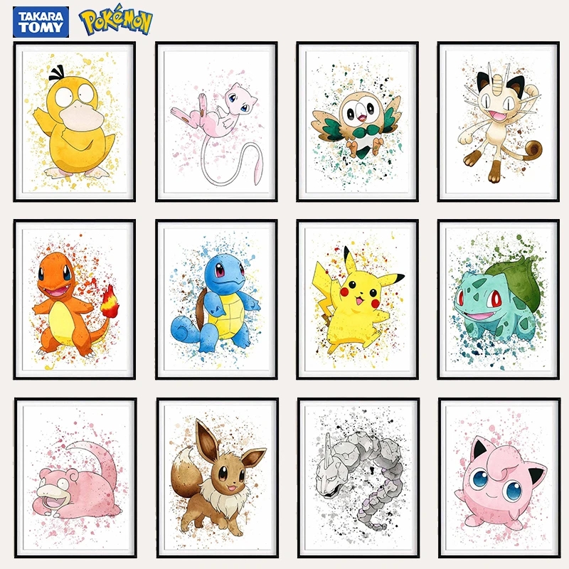 Pokemon Anime Comic Canvas Pai - Home Decor Scrap 评论和价格