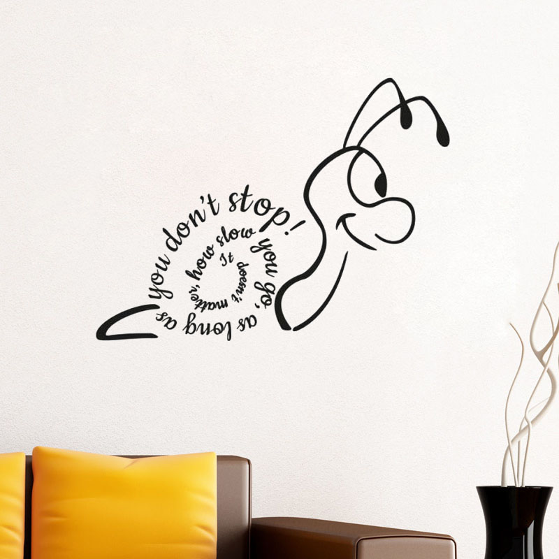 Creative Snail Wall Sticker It - Home Decor How To 评论和价格
