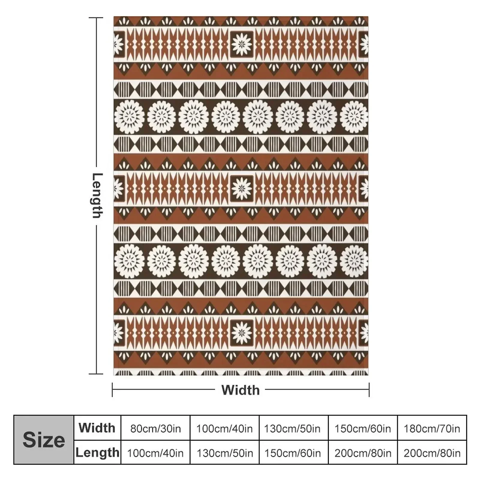 Fijian Masi 2 - Neutrals Throw - Neutral Throw Blanket 评论和价格