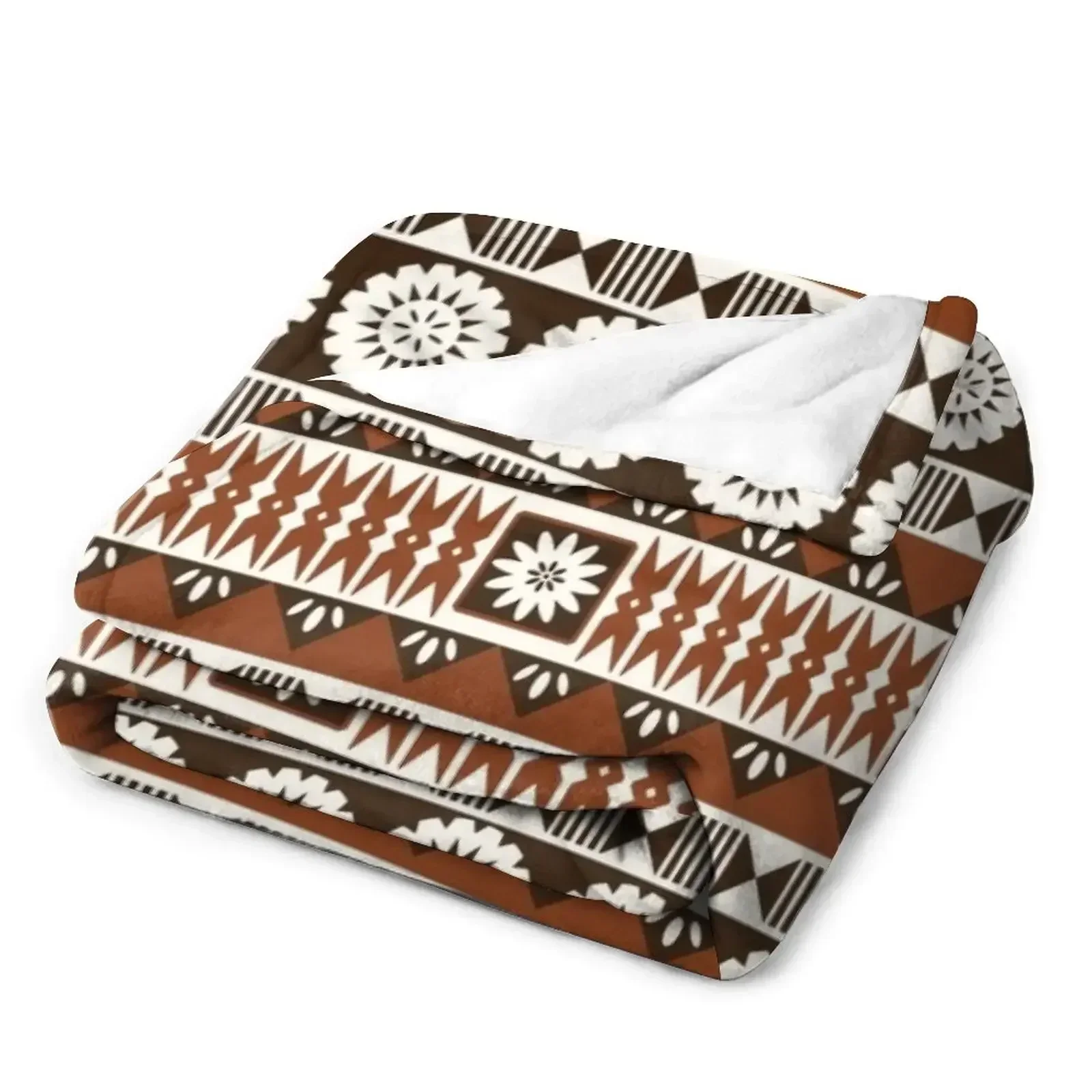 Fijian Masi 2 - Neutrals Throw - Neutral Throw Blanket 评论和价格