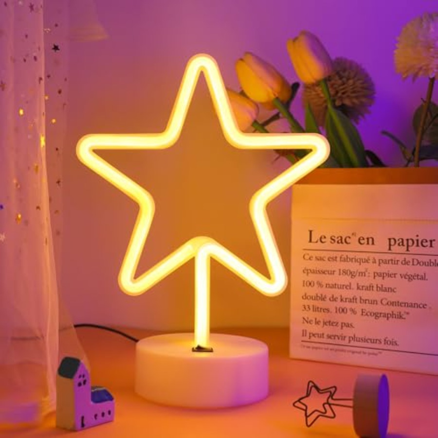 Warm White Star Shaped LED Neo - Home Decor Lamp 评论和价格