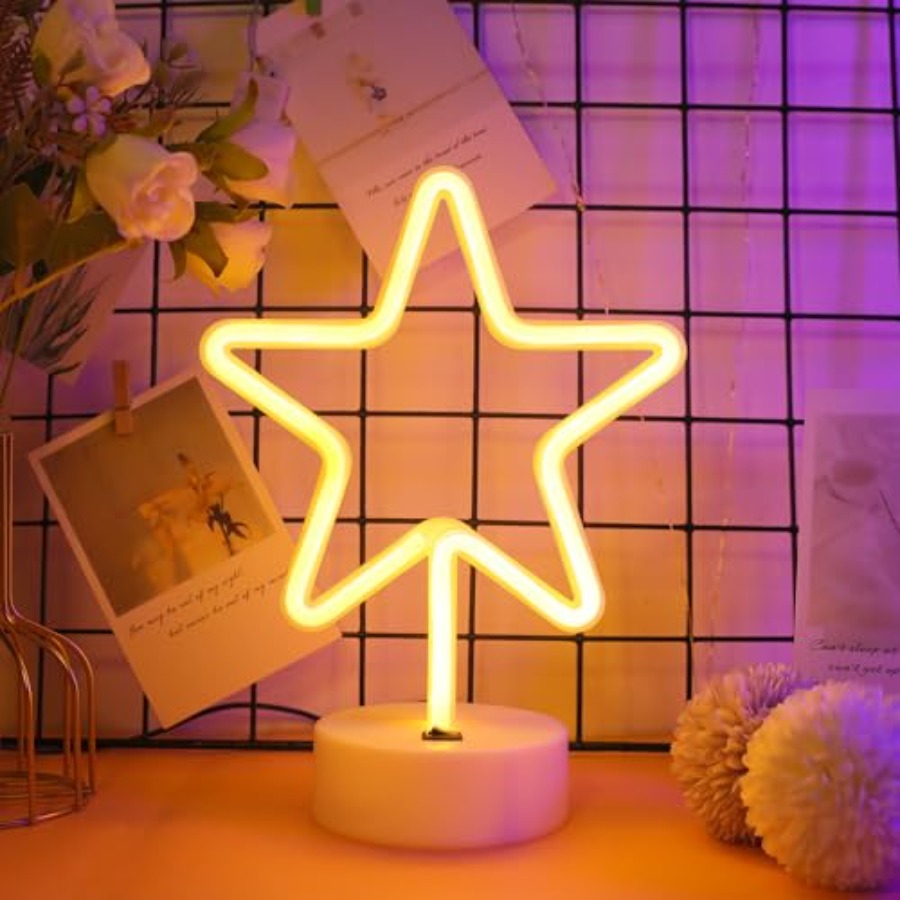 Warm White Star Shaped LED Neo - Home Decor Lamp 评论和价格