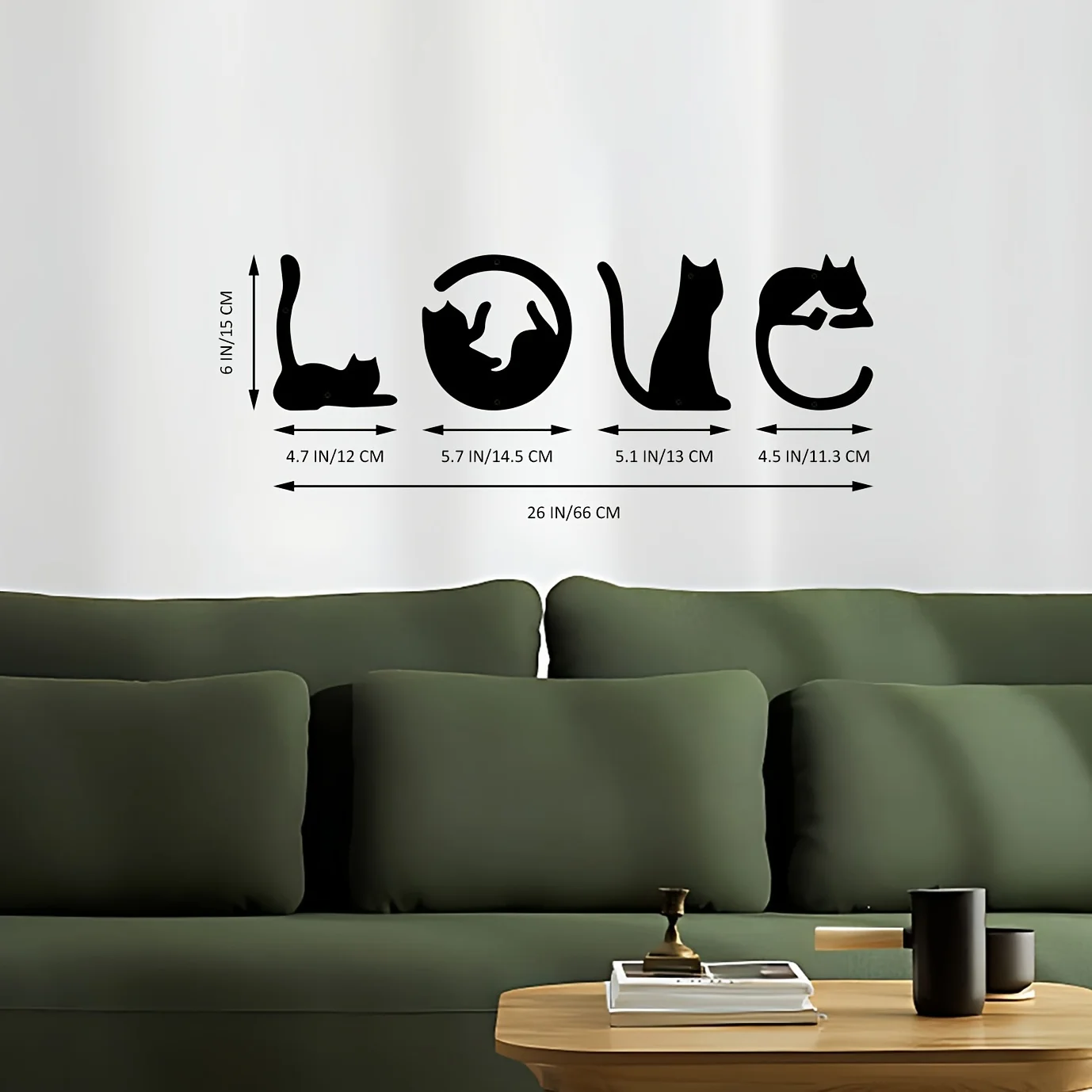 HelloYoung 4pcs/set Cute Cat M - Home Decor Gothic 评论和价格
