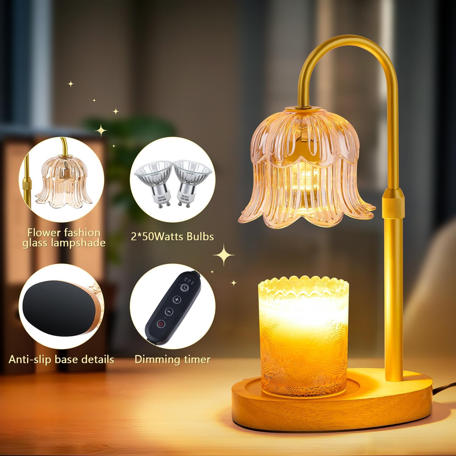Candle Warmer Lamp Electric Ti - Home Decor Lamp 评论和价格