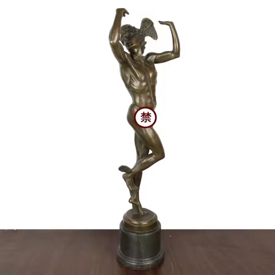 Bronze Greek Hermes Roman Merc - Home Decor Hermes 评论和价格