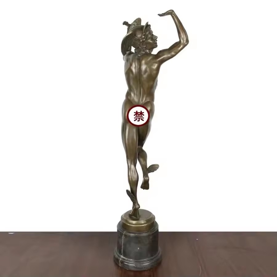 Bronze Greek Hermes Roman Merc - Home Decor Hermes 评论和价格