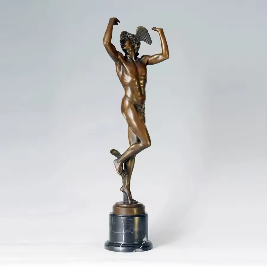 Bronze Greek Hermes Roman Merc - Home Decor Hermes 评论和价格