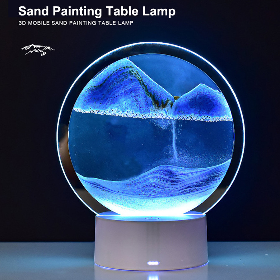 LED 16 Colors 3D Sandscape Lam - Sand Art Picture 评论和价格