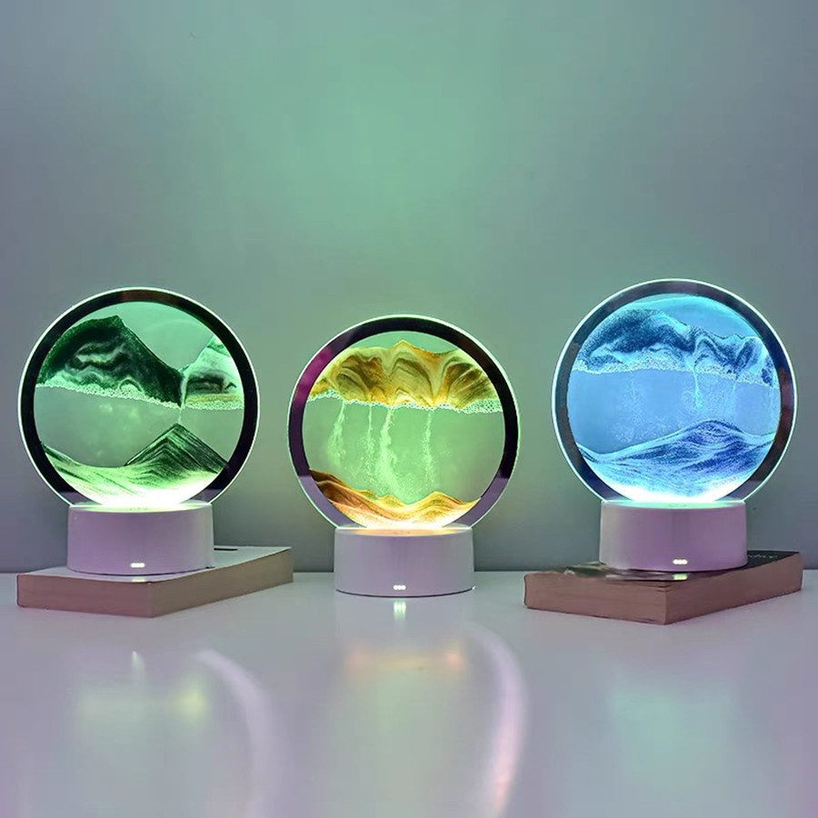 LED 16 Colors 3D Sandscape Lam - Sand Art Picture 评论和价格