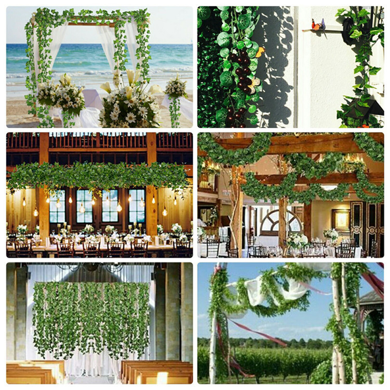 2.3m Silk Leaves Fake Creeper  - Victory Home Decor 评论和价格