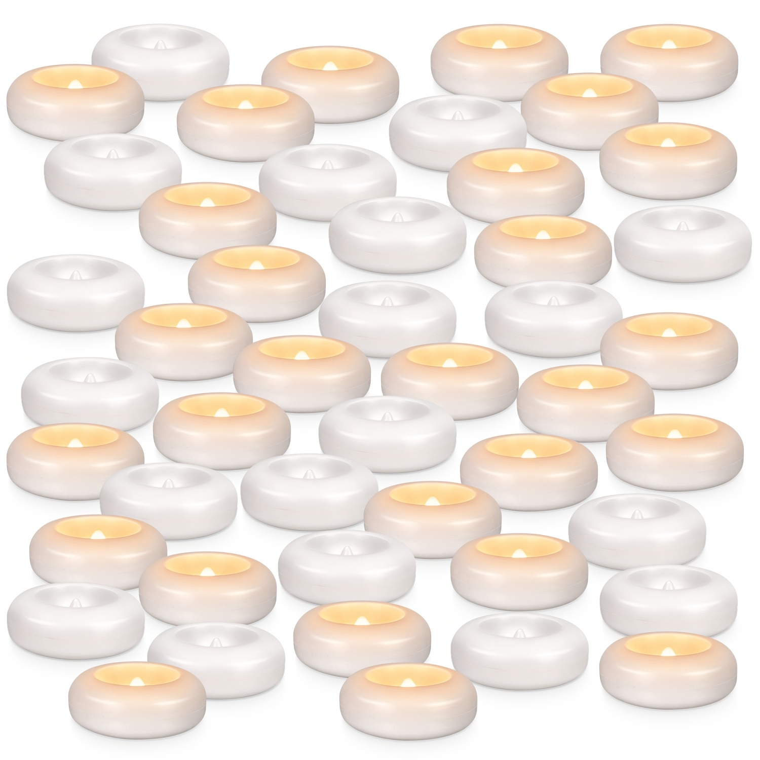 48 LED Floating Candles, 3-inc - Home Decor Event 评论和价格