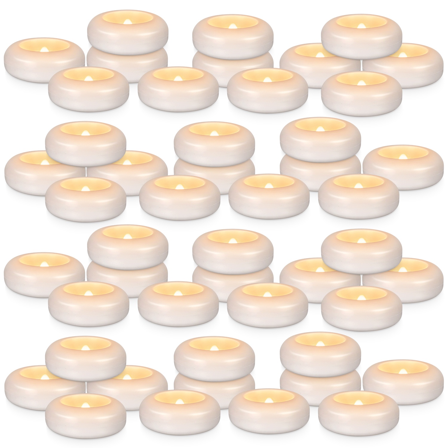 48 LED Floating Candles, 3-inc - Home Decor Event 评论和价格