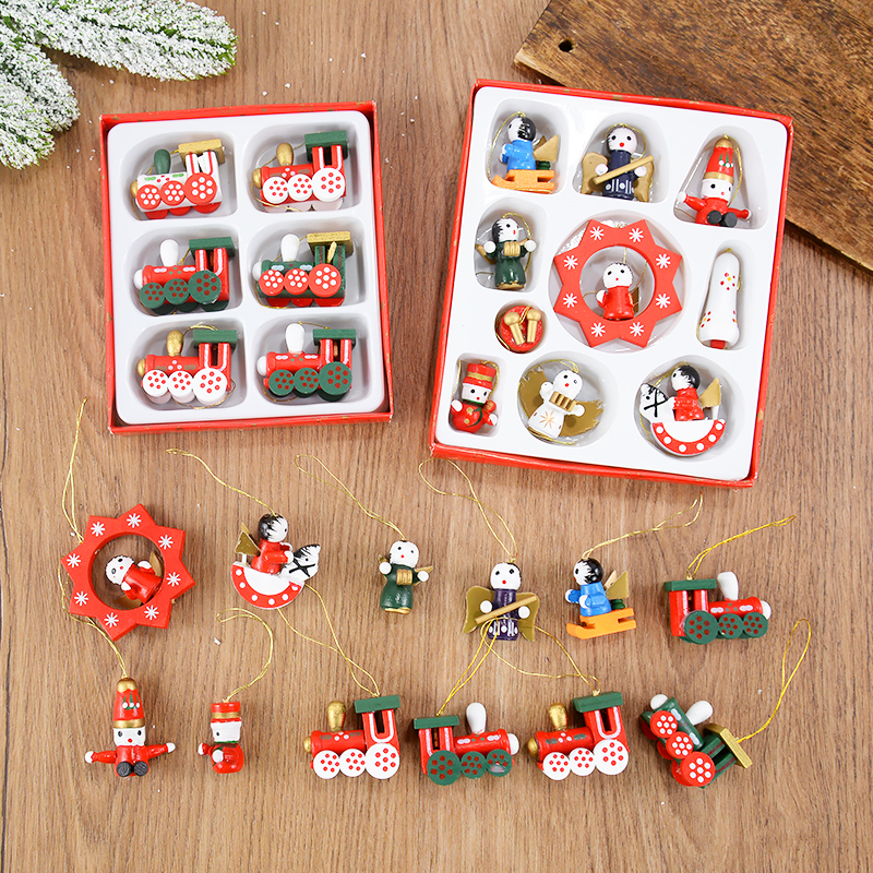 Wooden Train Pendants Christma - Home Decor Trends 2025 评论和价格