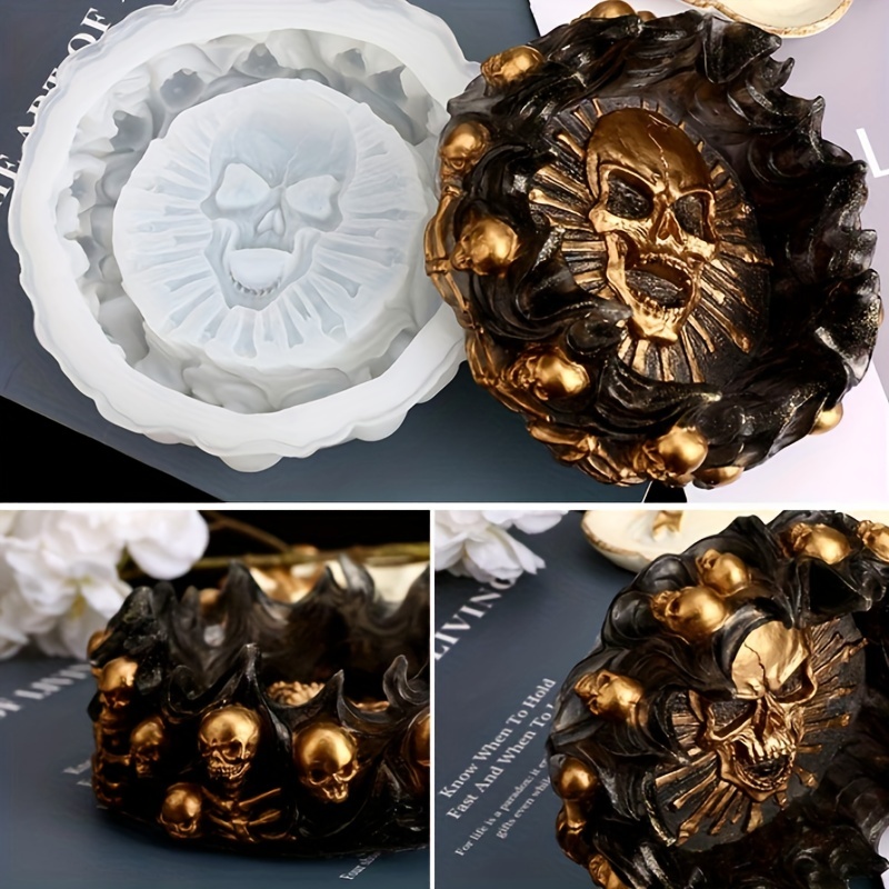 Ashtray mold, skull DIY craft  - Home Decor Manufacturers 评论和价格