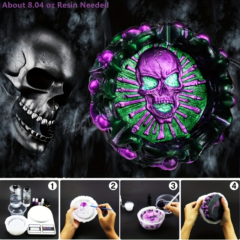 Ashtray mold, skull DIY craft  - Home Decor Manufacturers 评论和价格