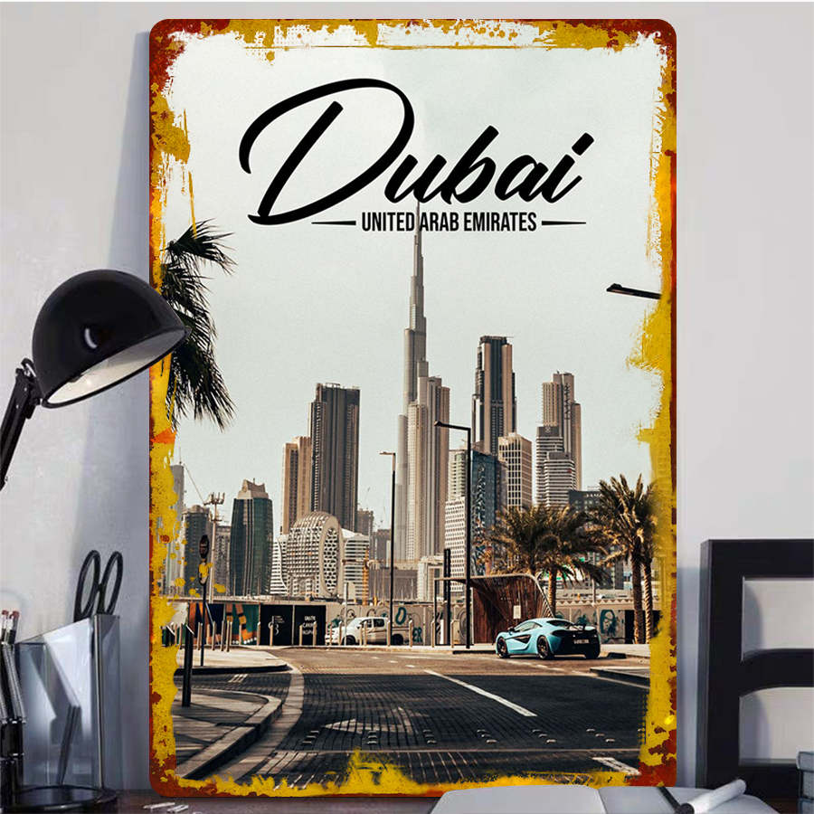 Dubai Skyline Metal Wall Art U - Home Decor Uae 评论和价格