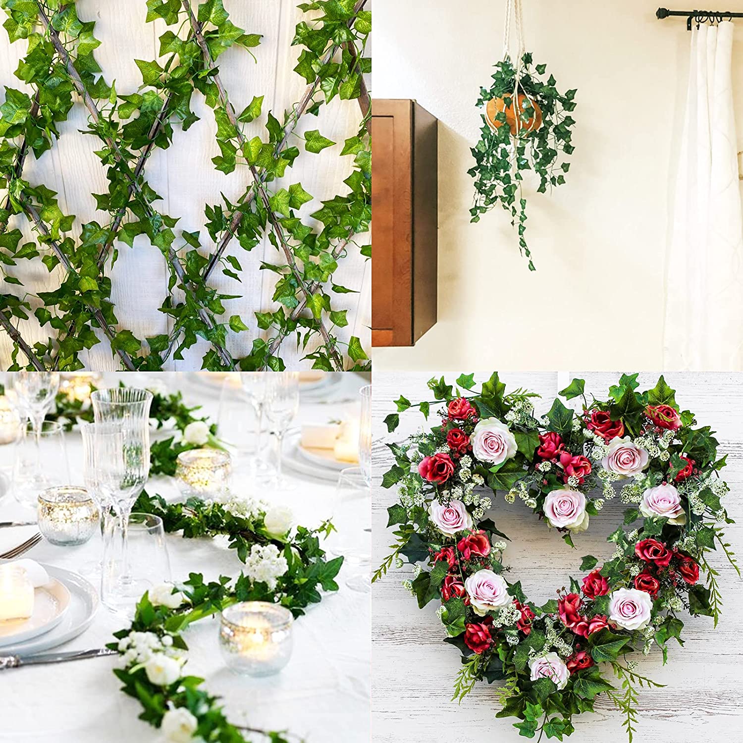 Artificial Ivy Greenery Fake V - Victory Home Decor 评论和价格