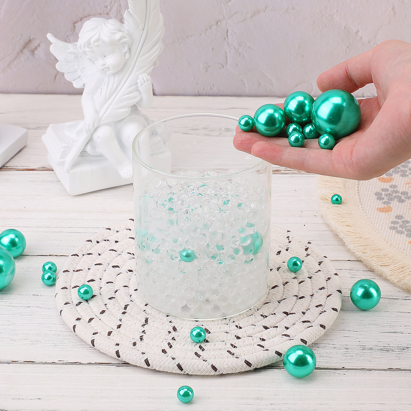 125Pcs Plastic Pearl Vase Fill - Home Decor Event 评论和价格