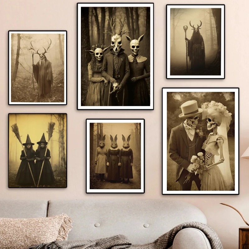 Dark Academia Art Grotesque Po - Home Decor Gothic 评论和价格