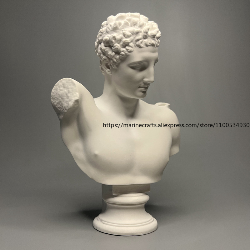 Unique Mini Gypsum Human Head  - Home Decor Hermes 评论和价格