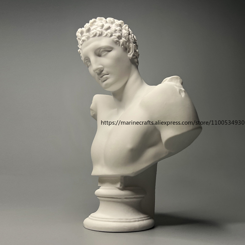 Unique Mini Gypsum Human Head  - Home Decor Hermes 评论和价格