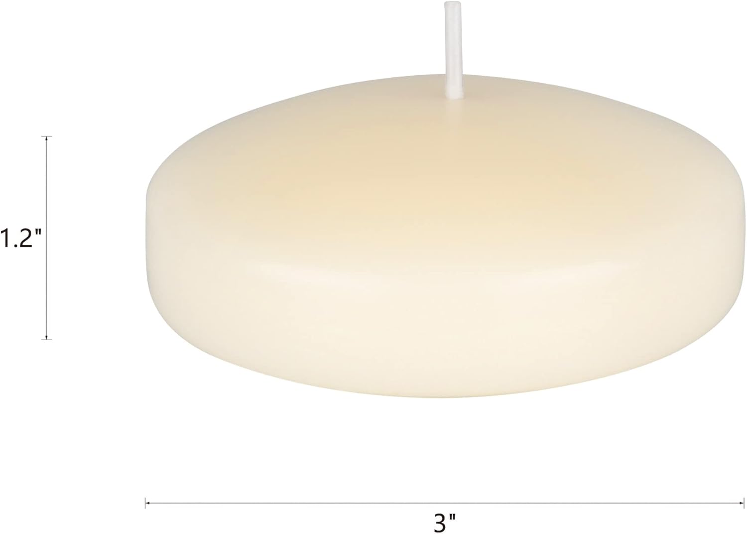 24 Unscented Ivory Floating Ca - Home Decor Event 评论和价格