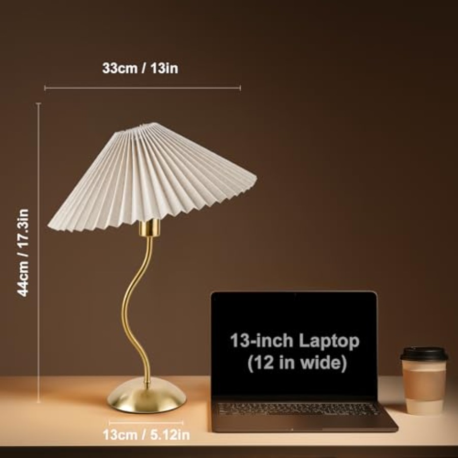 Small Pleated Table Lamp Bedsi - Home Decor Lamp 评论和价格