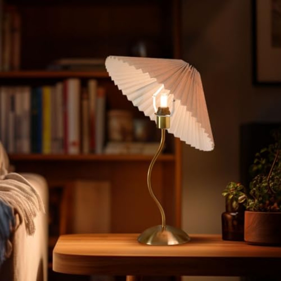 Small Pleated Table Lamp Bedsi - Home Decor Lamp 评论和价格