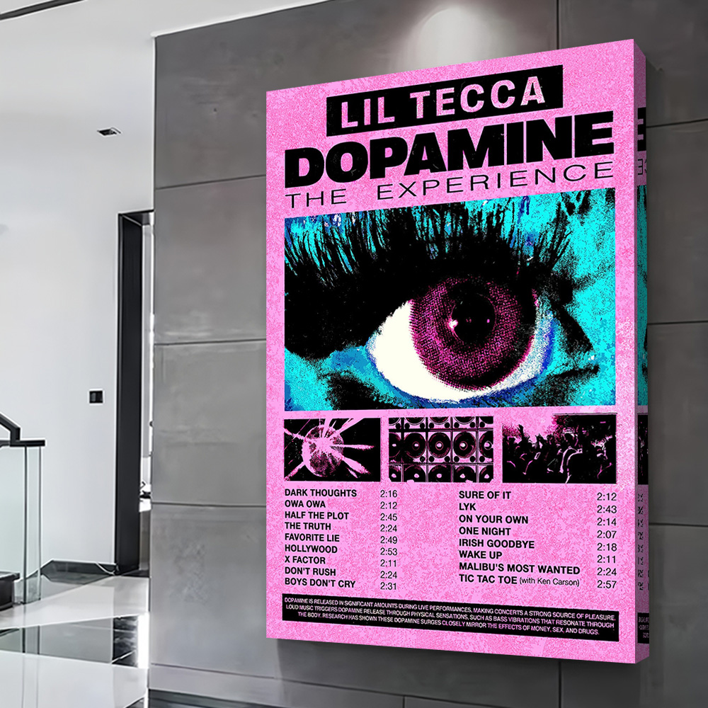 Lil Tecca Dopamine Album Cover - Home Decor Dopamine 评论和价格