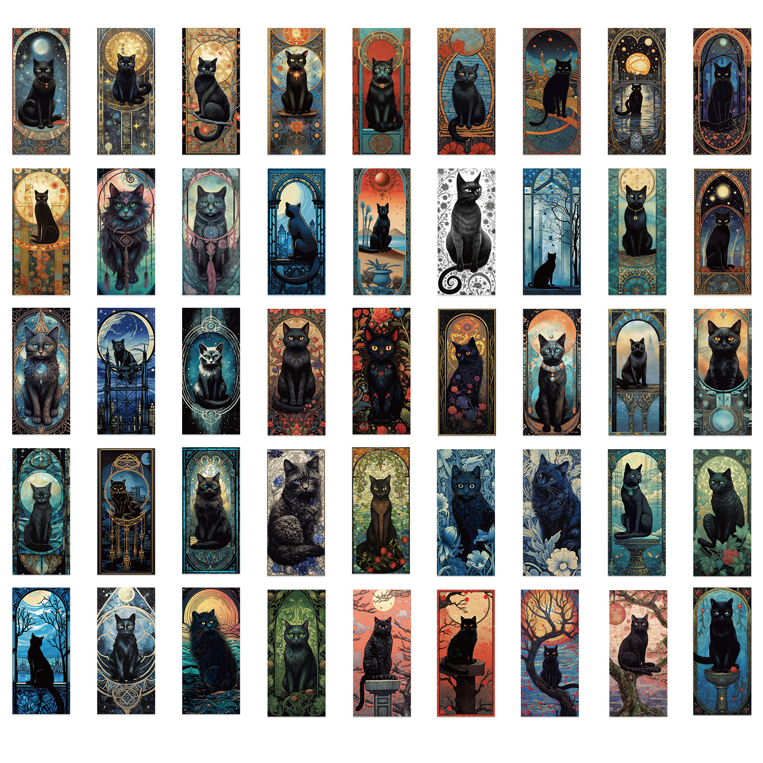 60PCS Dark Gothic Black Cat Ho - Home Decor Gothic 评论和价格