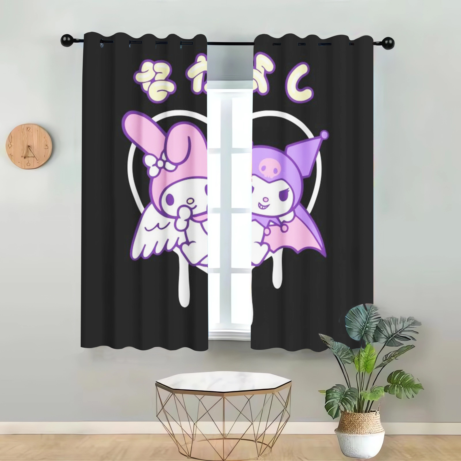 Kuromi Home Decor Printed Curt - Home Decor Curtain 评论和价格