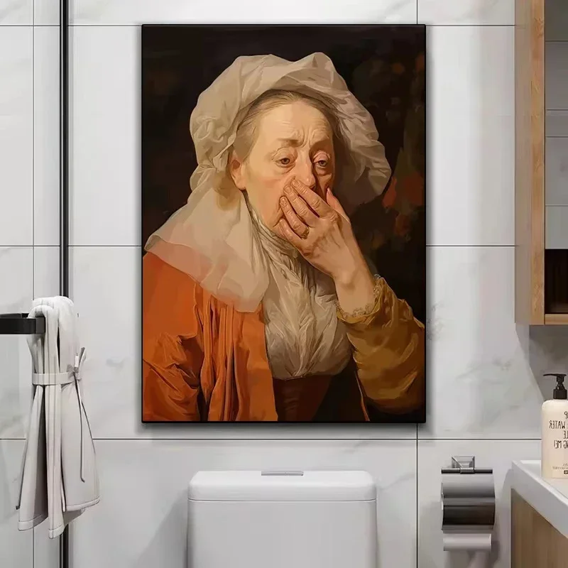 Funny Mona Lisa Wearing Pearls - Home Decor Scrap 评论和价格