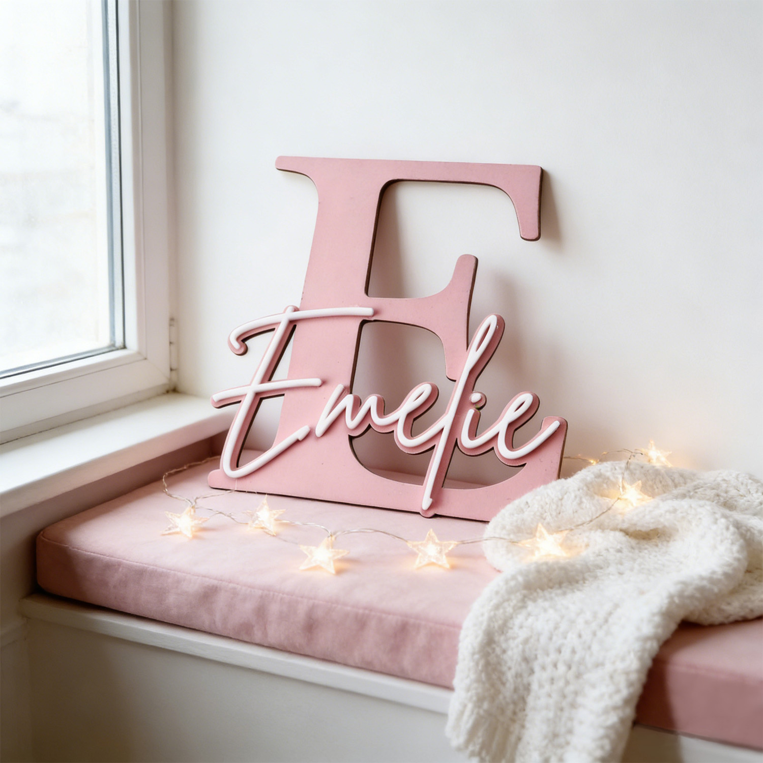 1pc Double-layer Wooden Name D - Home Decor Inspo 评论和价格