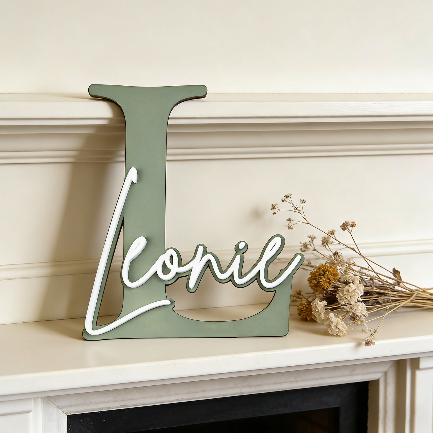 1pc Double-layer Wooden Name D - Home Decor Inspo 评论和价格