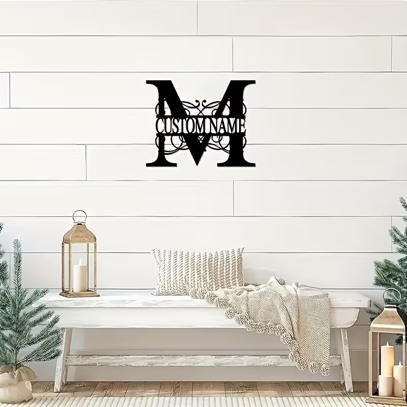 Classic Custom Monogram Metal  - Home Decor Inspo 评论和价格