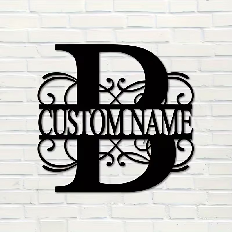 Classic Custom Monogram Metal  - Home Decor Inspo 评论和价格