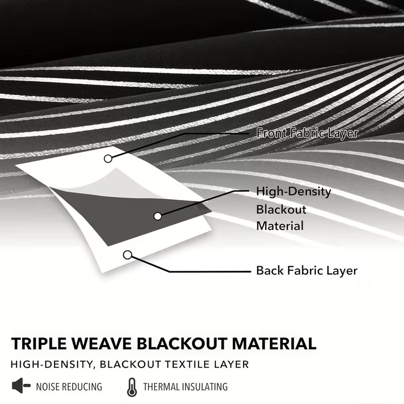 Black Blackout Curtains for Li - Home Decor Curtain 评论和价格