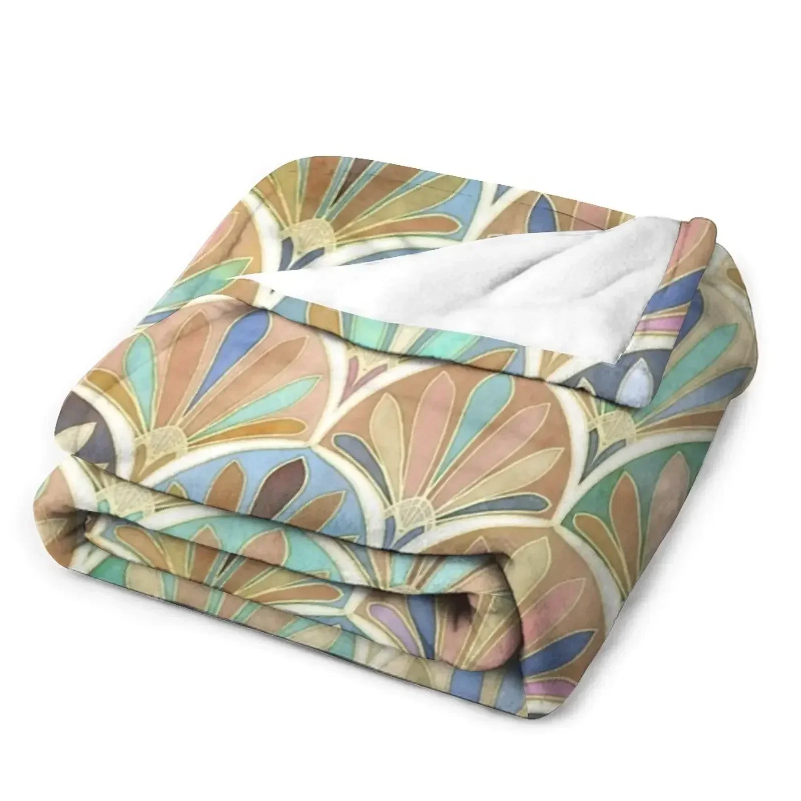 Autumn Neutrals Vintage Twenti - Neutral Throw Blanket 评论和价格