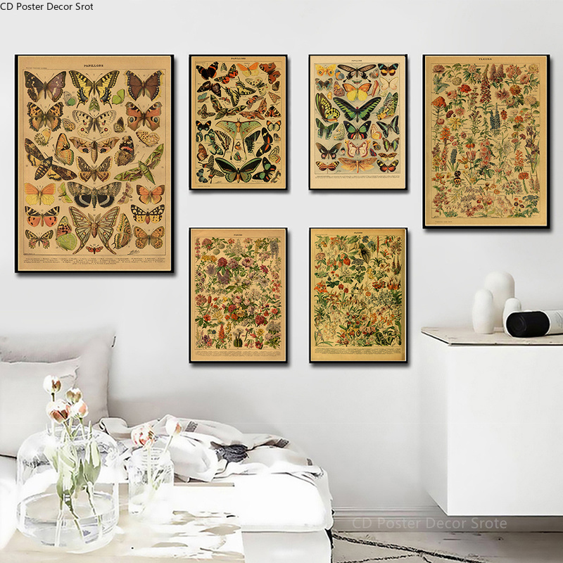 Butterfly Insect Flower Mushro - Home Decor Scrap 评论和价格