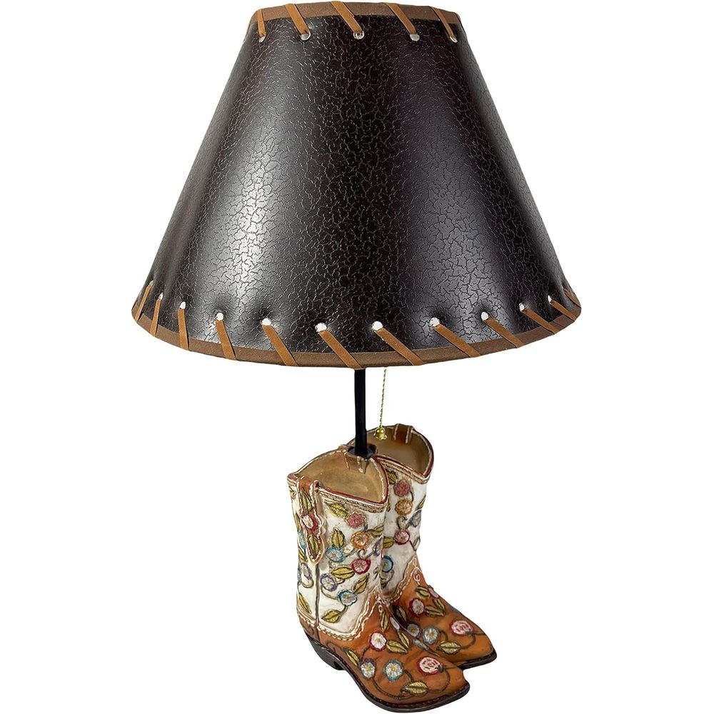 Western Cowboy Boot Table Lamp - Home Decor Lamp 评论和价格