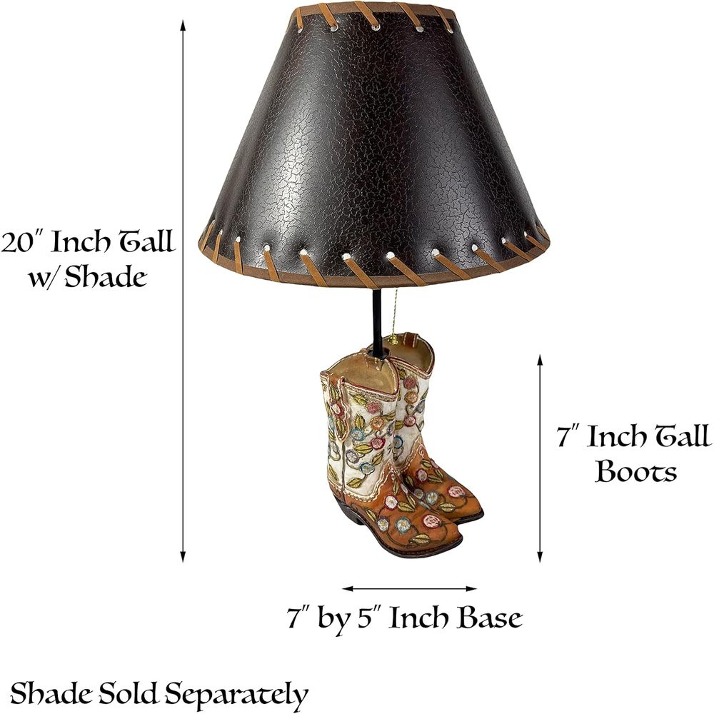 Western Cowboy Boot Table Lamp - Home Decor Lamp 评论和价格