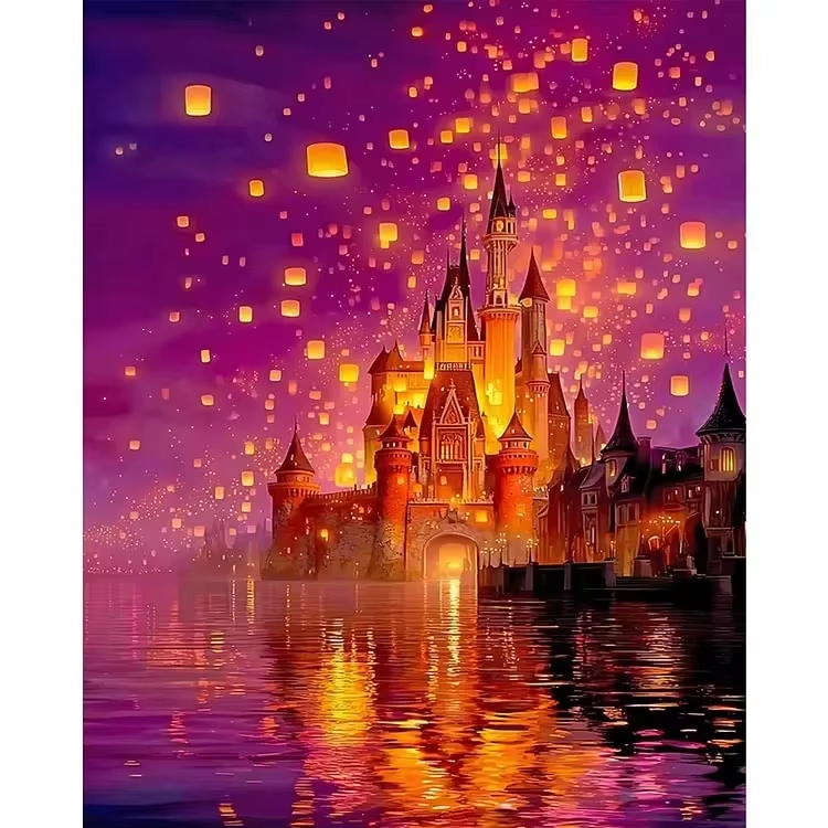 Castle Under Starry Night Sky  - Home Decor Under 500 评论和价格