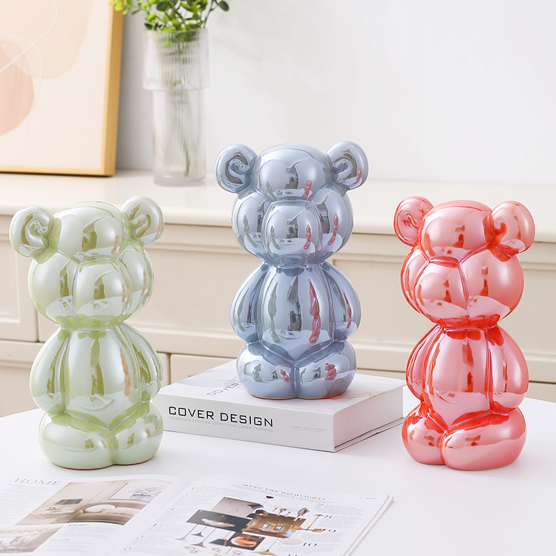 Nordic Ceramic Little Fat Bear - Home Decor Aesthetic Pinterest 评论和价格